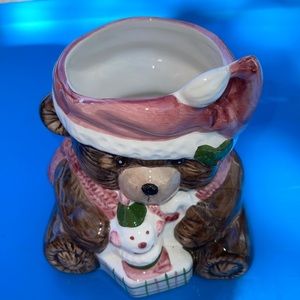 🎇🎇3 for 20$ item 🎇Ceramic Christmas bear Catch pot